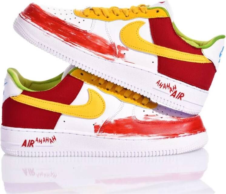 Nike Ambachtelijke Wit Geel Rood Sneakers Multicolor Heren