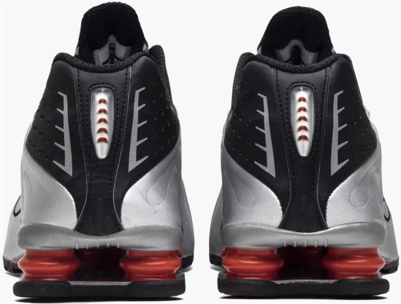 Nike Beperkte Editie Zwart Metallic Zilver Shox R4 Black Heren