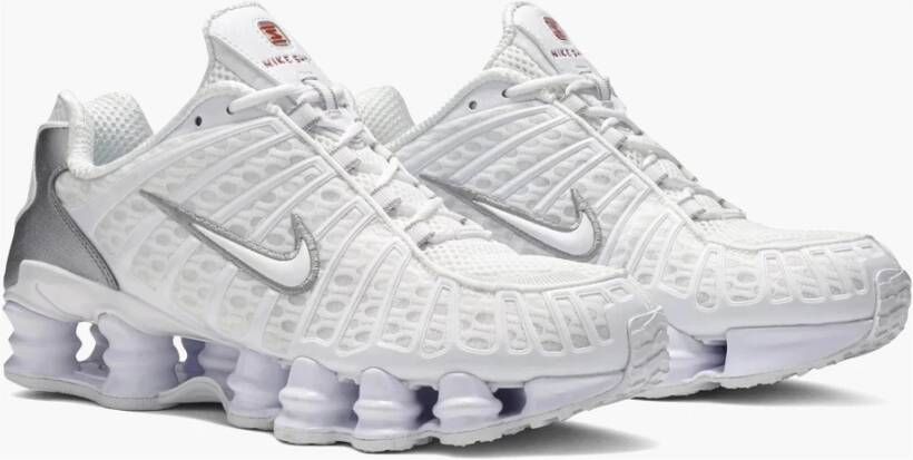 Nike Beperkte Oplage Wit Metallic Zilver Shox TL White Heren