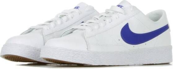 Nike Blauwe Blazer Lage Schoenen voor Jongens White Heren