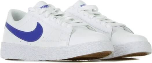 Nike Blauwe Blazer Lage Schoenen voor Jongens White Heren