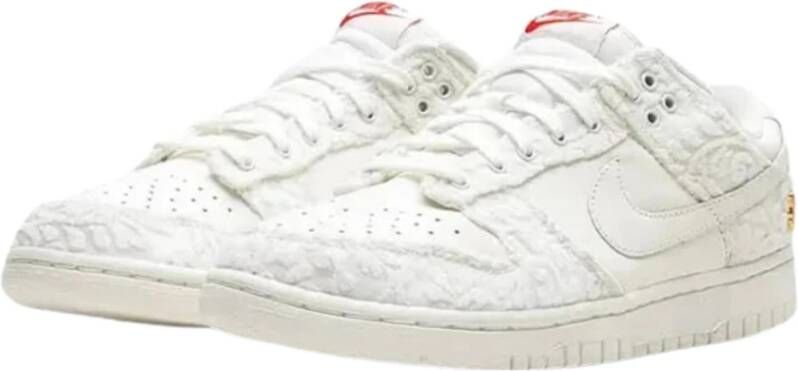 Nike Bloemrijke Dunk Low Sneakers White Heren