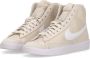 Nike Bruin Leren Hoge Sneaker Beige Dames - Thumbnail 4