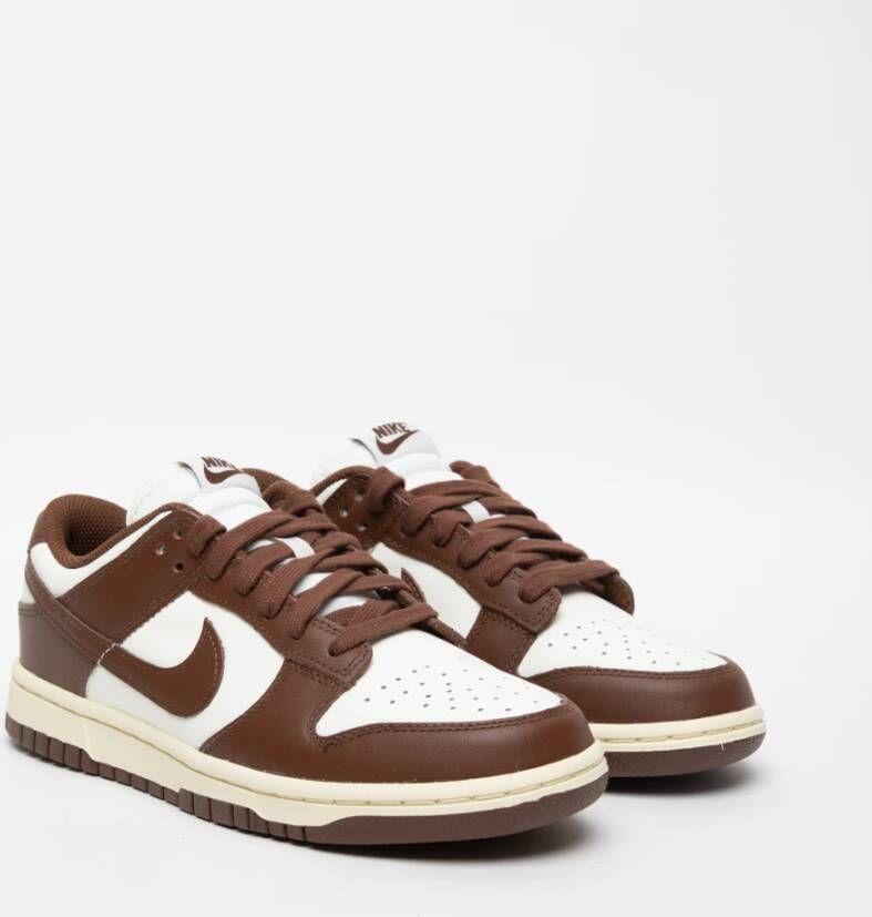 Nike Bruine Leren Basketbalsneakers Brown Dames