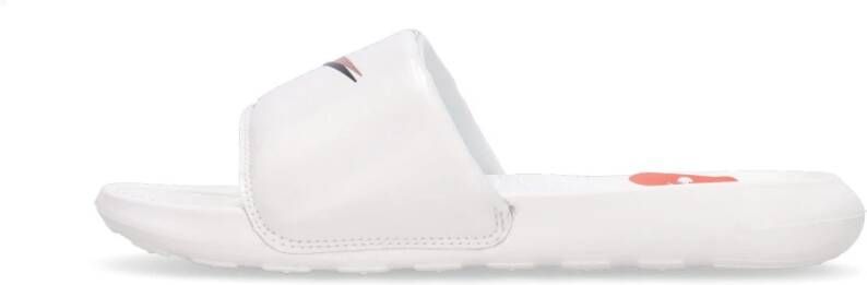 Nike Comfort Slide Slippers met Swoosh Logo White Dames