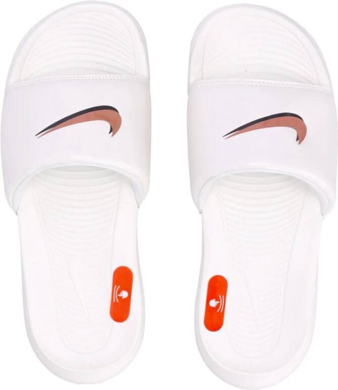 Nike Comfort Slide Slippers met Swoosh Logo White Dames