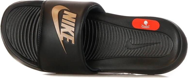 Nike Comfort Slide Slippers Zwart Rood Black Dames