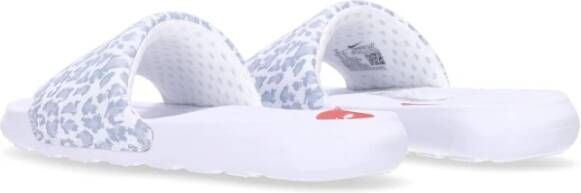 Nike Dierenprint Slide Slippers Wit Goud Grijs White Dames