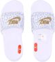 Nike Dierenprint Slide Slippers Wit Goud Grijs White Dames - Thumbnail 11