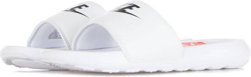 Nike Flexibele Slide Slippers Wit Zwart Wit White Dames