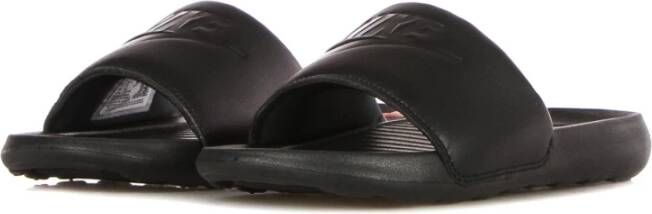 Nike Flexibele Zwarte Slide Slippers met Logo Black Dames