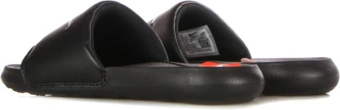 Nike Flexibele Zwarte Slide Slippers met Logo Black Dames