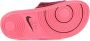 Nike Fluwelen Band Slippers Donkerroze Pink Dames - Thumbnail 3