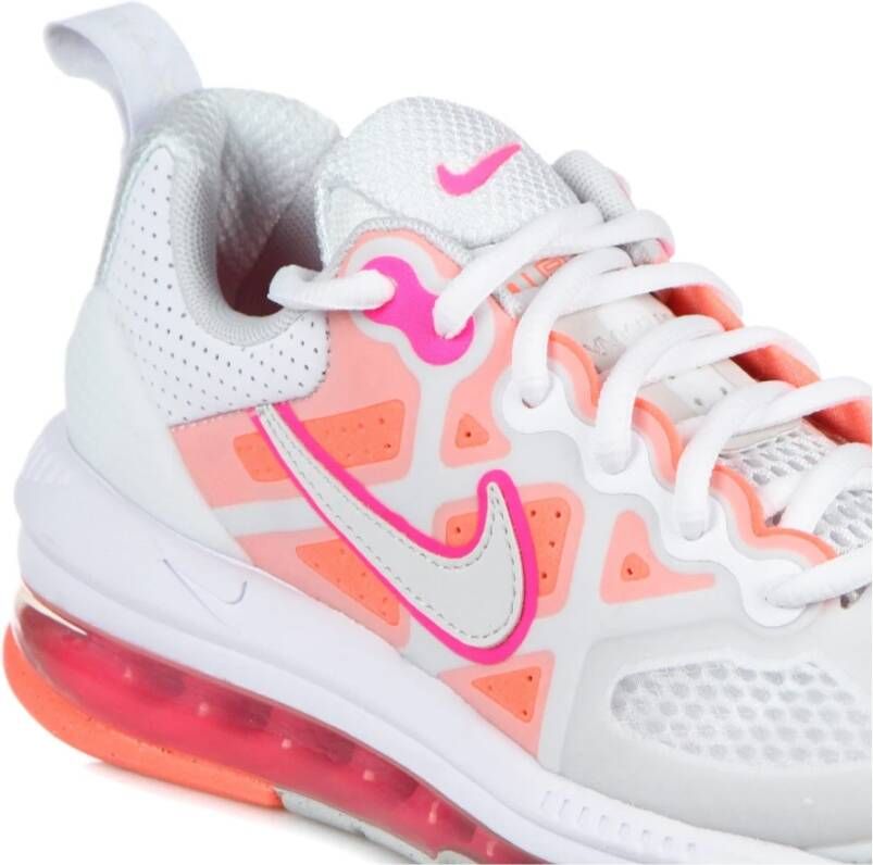 Nike Genome Lage Sneaker Wit Bright Mango Multicolor Dames