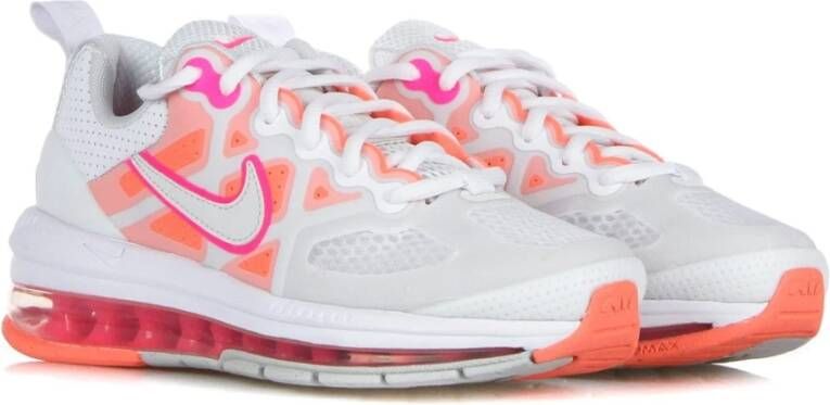 Nike Genome Lage Sneaker Wit Bright Mango Multicolor Dames