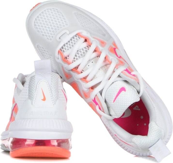 Nike Genome Lage Sneaker Wit Bright Mango Multicolor Dames