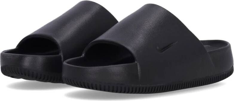 Nike Gevormde Rubber Slippers Zwart Black Heren