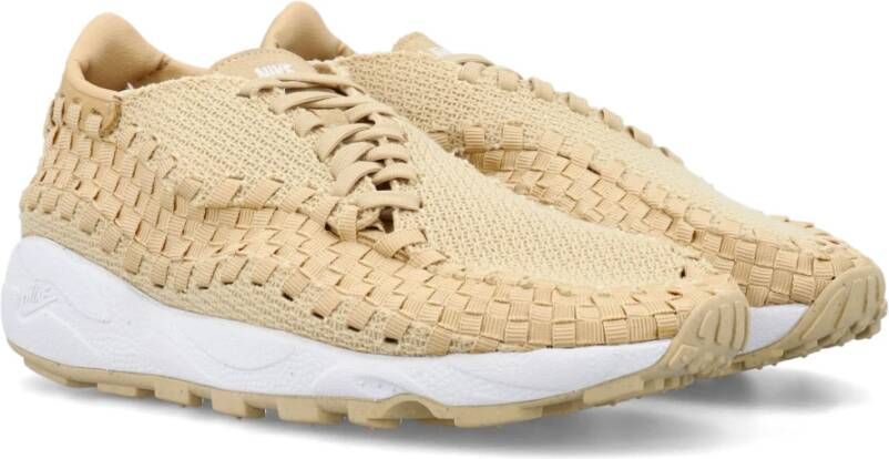 Nike Geweven Air Footscape Sneakers Beige Dames