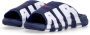 Nike Graffiti Stijl Slippers Middernacht Marineblauw Rood Wit Blue Heren - Thumbnail 4