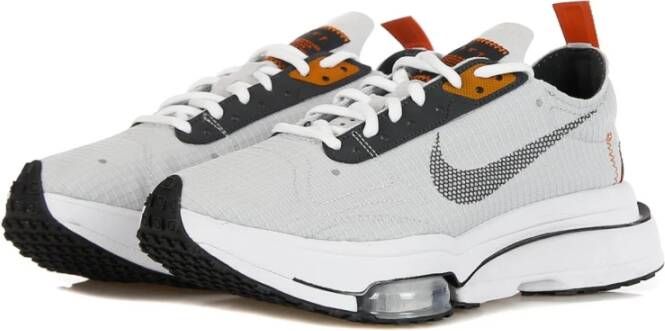 Nike Grijze Fog Lage Sneakers met Oranje Accents Gray Heren