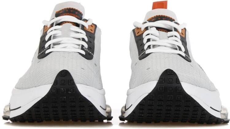 Nike Grijze Fog Lage Sneakers met Oranje Accents Gray Heren