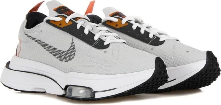 Nike Grijze Fog Lage Sneakers met Oranje Accents Gray Heren