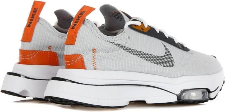 Nike Grijze Fog Lage Sneakers met Oranje Accents Gray Heren