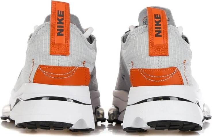 Nike Grijze Fog Lage Sneakers met Oranje Accents Gray Heren