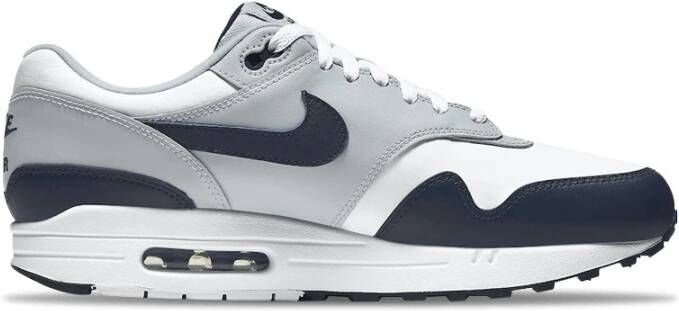 Nike Grijze leren Air Max 1 LV8 Blue Heren