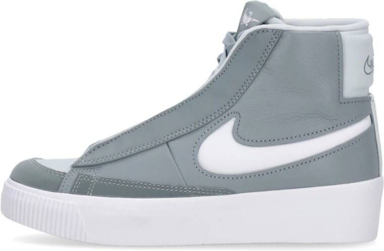 Nike Groene High-Top Sneakers met Verborgen Veters Gray Heren