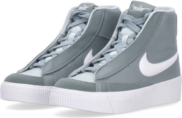 Nike Groene High-Top Sneakers met Verborgen Veters Gray Heren