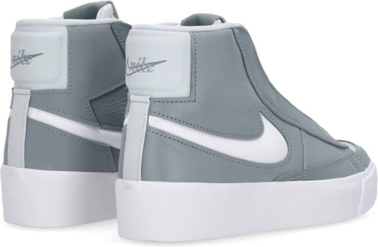 Nike Groene High-Top Sneakers met Verborgen Veters Gray Heren