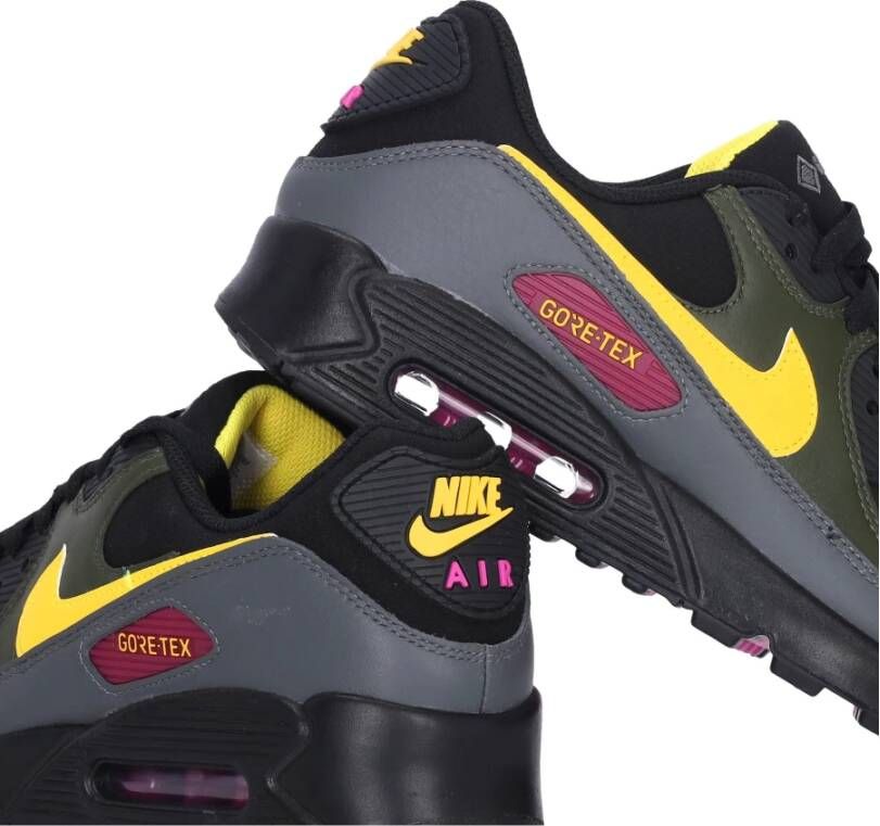 Nike GTX Heren Lage Sneaker Zwart Geel Grijs Black Heren