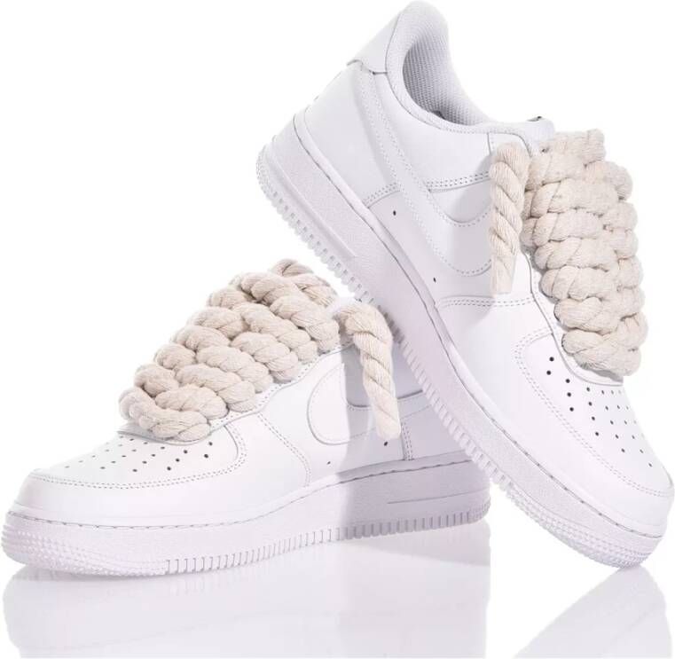 Nike Handgemaakte Beige Witte Sneakers White Heren