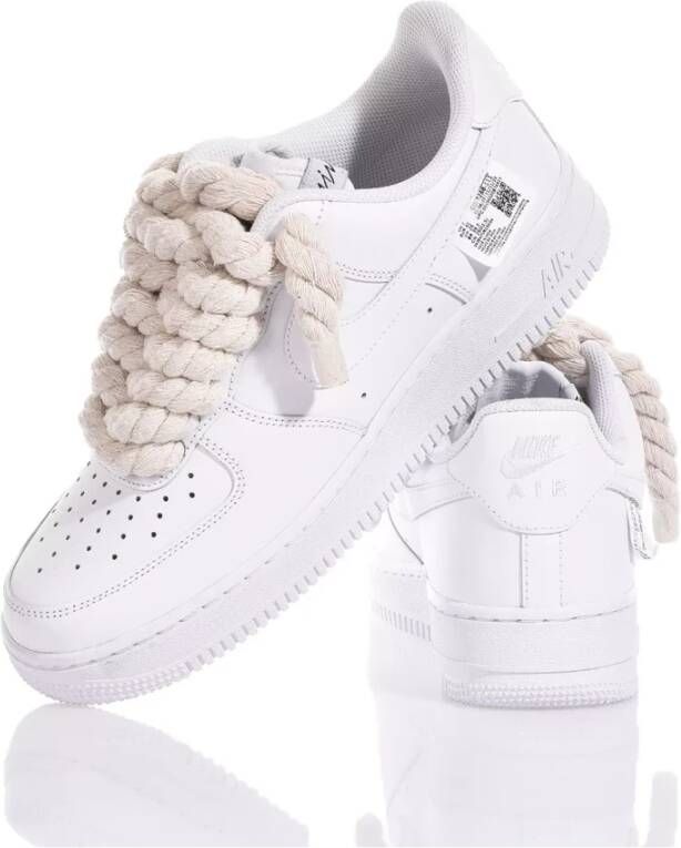 Nike Handgemaakte Beige Witte Sneakers White Heren