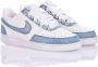 Nike Handgemaakte Lichtblauw Witte Sneakers Blue Dames - Thumbnail 2