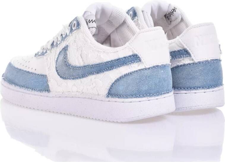 Nike Handgemaakte Lichtblauw Witte Sneakers Blue Dames