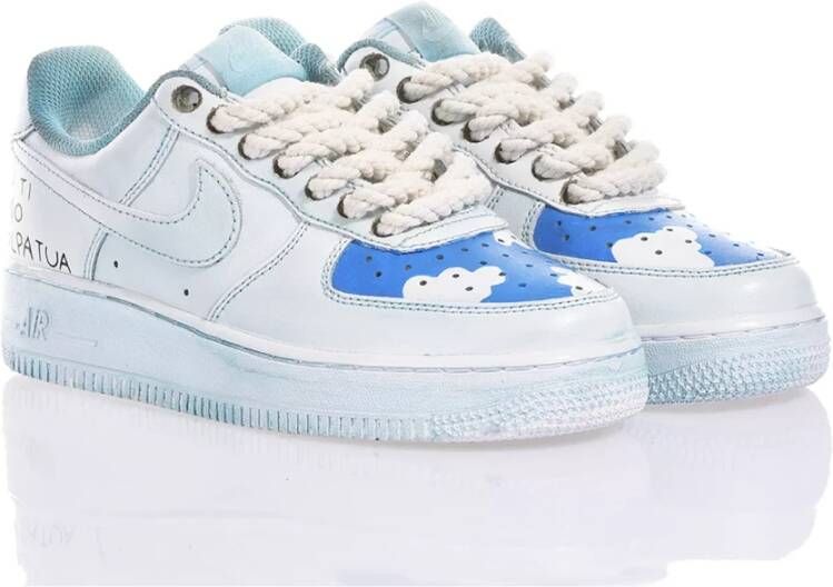 Nike Handgemaakte Lichtblauwe Sneakers Blue Heren