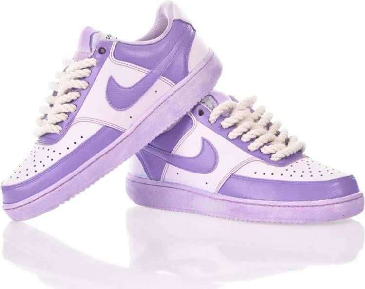 Nike Handgemaakte Paarse Sneakers voor Vrouwen Purple Dames