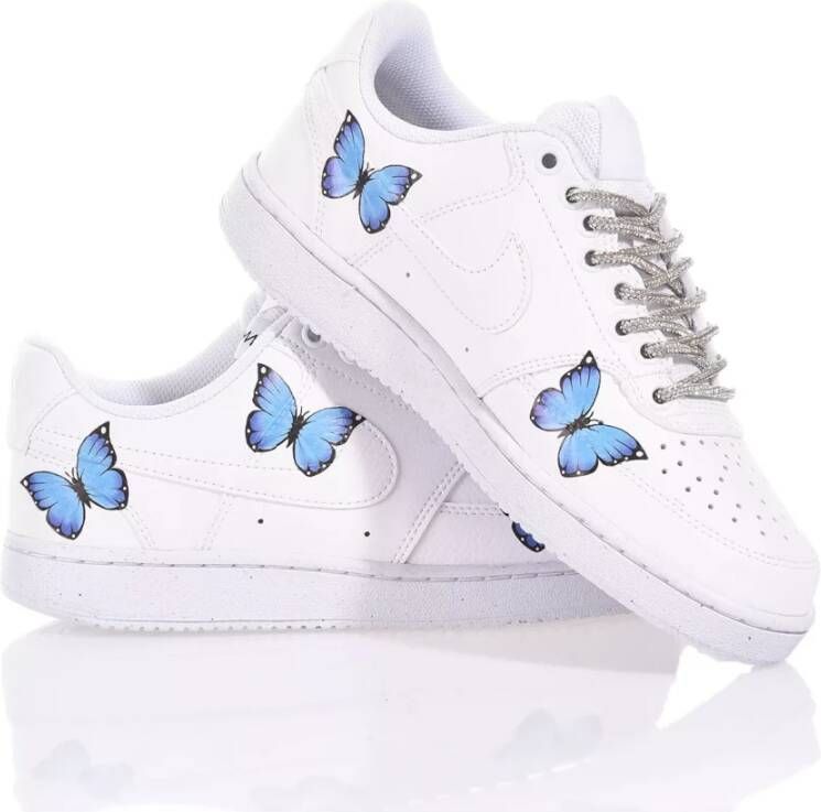 Nike Handgemaakte Witte Sneakers Aangepast Vrouwen White Dames