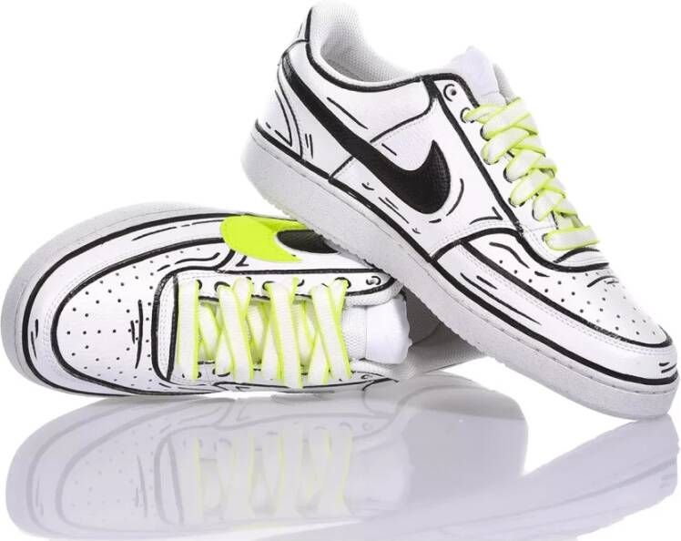Nike Handgemaakte Witte Sneakers Fluorescerend Noos Multicolor Heren