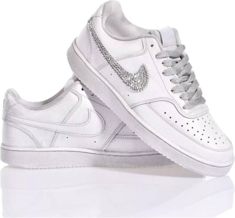 Nike Handgemaakte Zilveren Sneakers voor Vrouwen Gray Dames