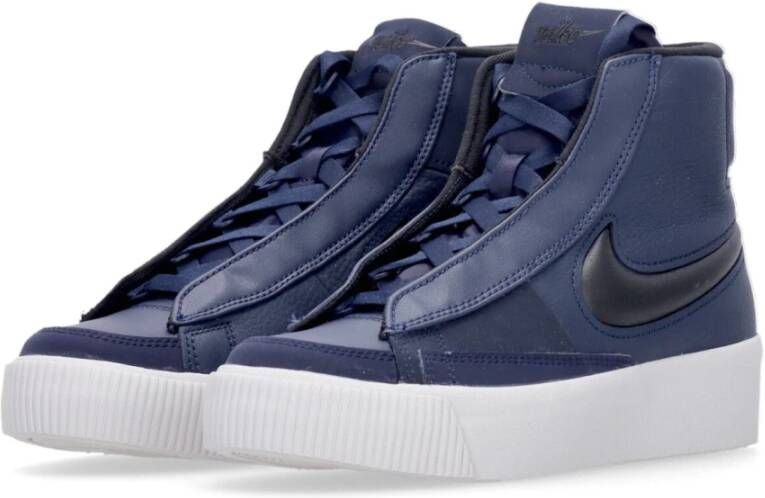 Nike Hoge sneaker met verborgen veters Blue Dames