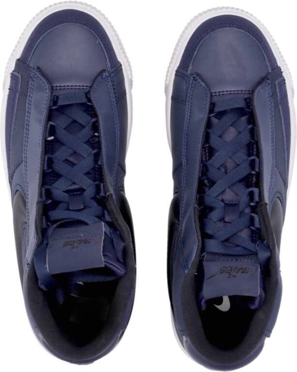 Nike Hoge sneaker met verborgen veters Blue Dames