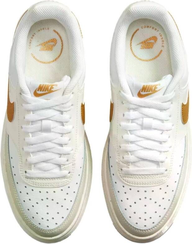 Nike Hoge Top Court Vision Sneakers White Heren