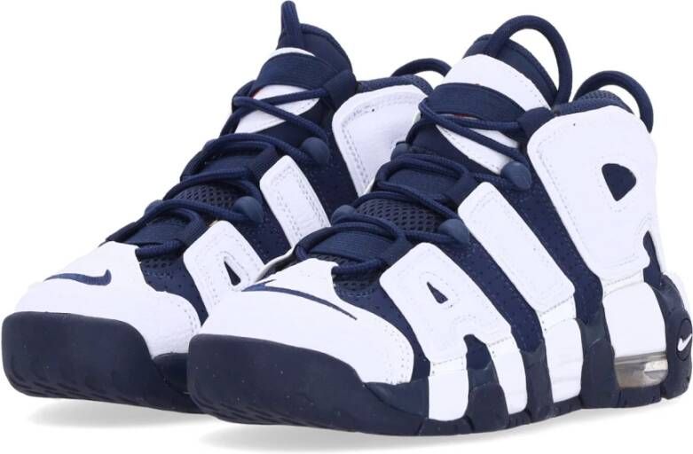 Nike Hoge Top Sneaker Air More Uptempo White Dames