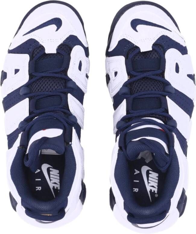 Nike Hoge Top Sneaker Air More Uptempo White Dames