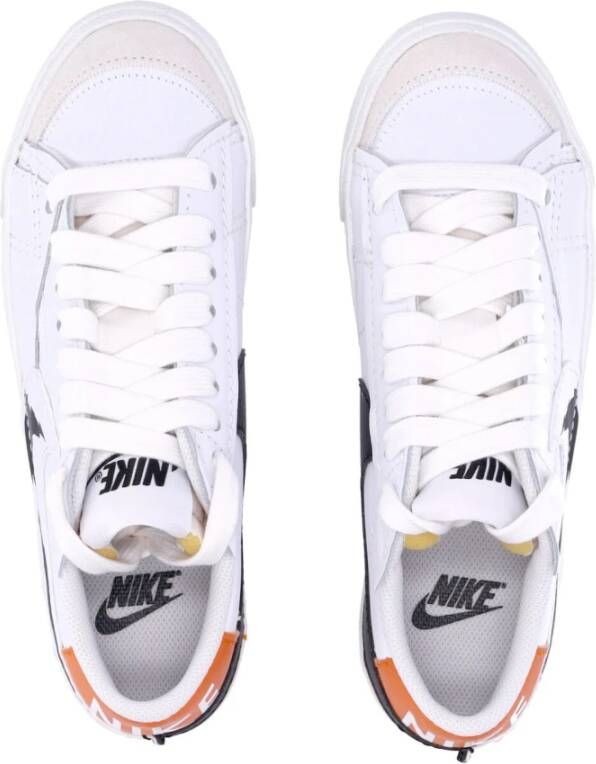 Nike Jumbo Lage Sneaker Wit Zwart Oranje White Heren