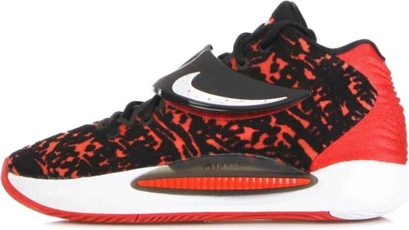 Nike Kd14 Basketbalschoen Zwart Rood Wit Red Heren