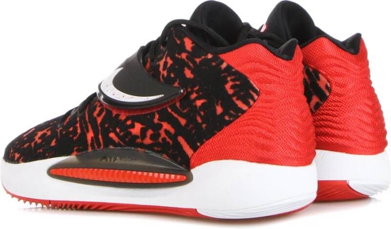 Nike Kd14 Basketbalschoen Zwart Rood Wit Red Heren